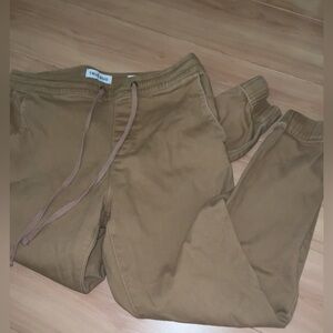 Brown beige cuffed pants